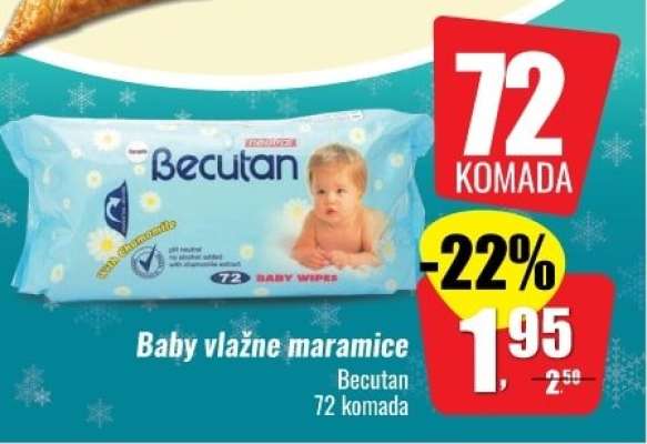 Baby vlažne maramice