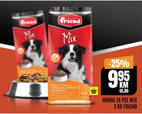 Hrana za pse Mix 3 kg Friend
