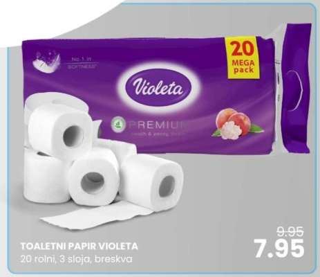 Toaletni papir Violeta
