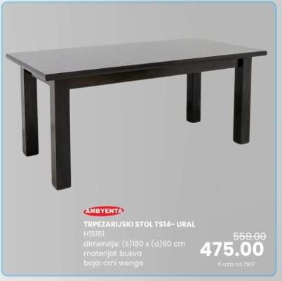 TRPEZARIJSKI STOL TS14– URAL