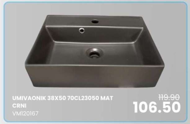 UMIVAONIK 38X50 70CL23050 MAT CRNI