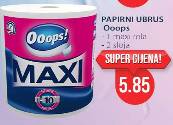 PAPIRNI UBRUS Ooops!
