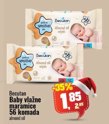 Becutan Baby vlažne maramice 56 komada