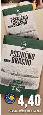 PŠENIČNO BRAŠNO T-500 5 KG BINGO