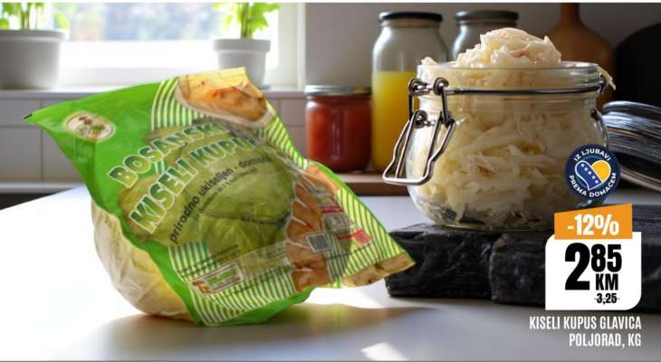 Kiseli kupus glavica