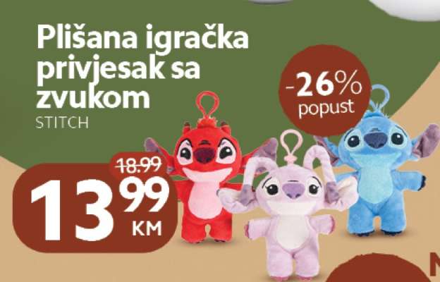 Plišana igračka privjesak sa zvukom