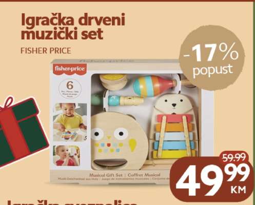 Igračka drveni muzički set