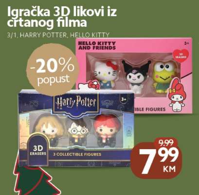 Igračka 3D likovi iz crtanog filma