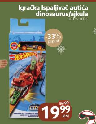 Igračka Ispaljivač autića dinosaur/ajkula