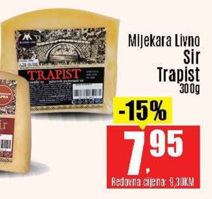Mljekara Livno Sir Trapist