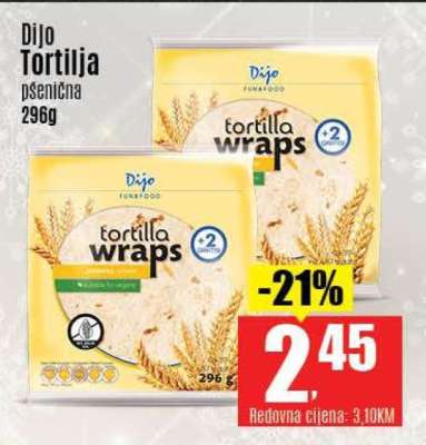 Dijo Tortilja pšenična