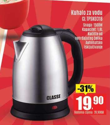 Kuhalo za vodu CL TPSK0318