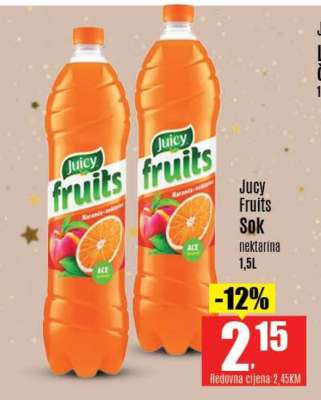 Jucy Fruits Sok nektarina