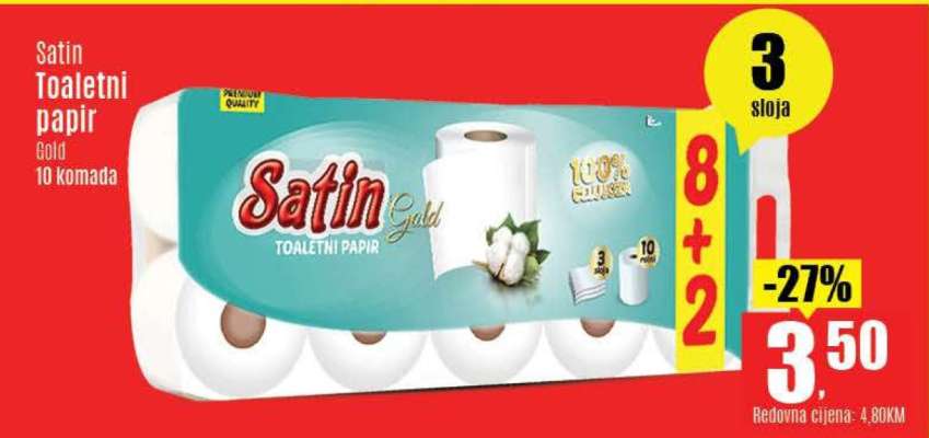 Satin Toaletni papir Gold