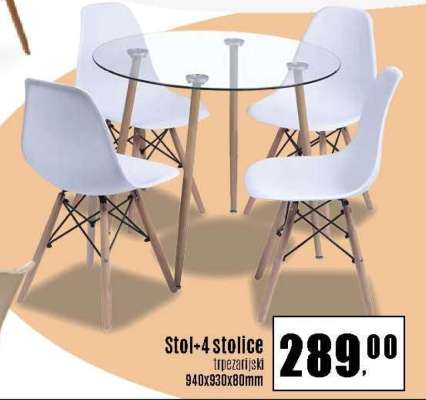 Stol+4 stolice