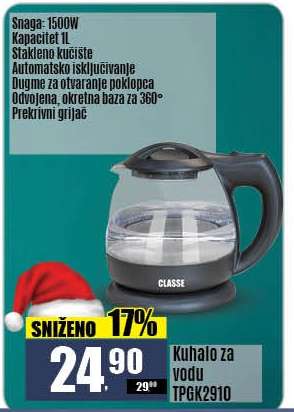 Kuhalo za vodu TPGK2910