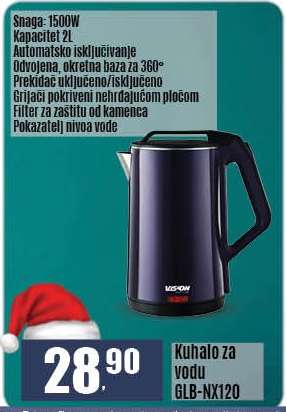 Kuhalo za vodu GLB-NX120