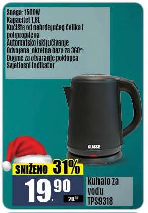 Kuhalo za vodu TPS9318