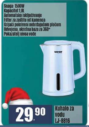 Kuhalo za vodu LJ-8816