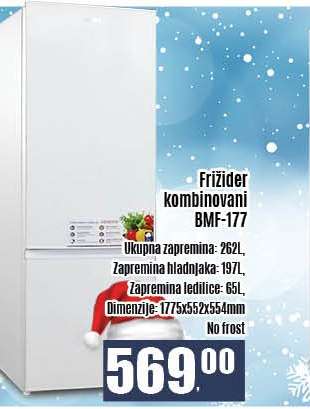 FRIŽIDER KOMBINOVANI BMF-177