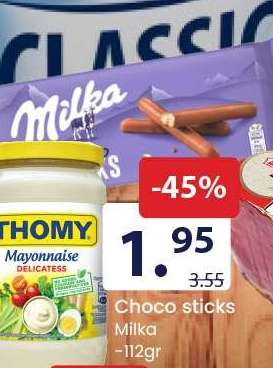 Choco sticks Milka