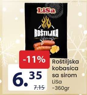 Roštiljska kobasica sa sirom LiSa