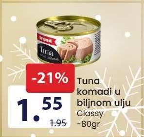 Tuna komadi u biljnom ulju