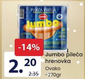 Jumbo pileća hrenovka