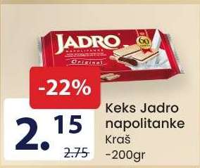 Keks Jadro napolitanke