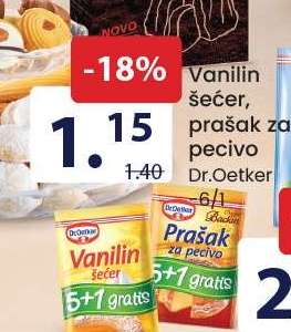 Vanilin šećer, prašak za pecivo Dr. Oetker