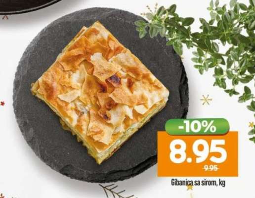 Gibanica sa sirom, kg