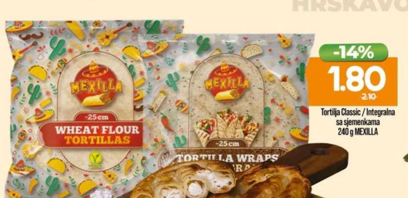 Tortilja Classic / Integralna sa sjemenkama