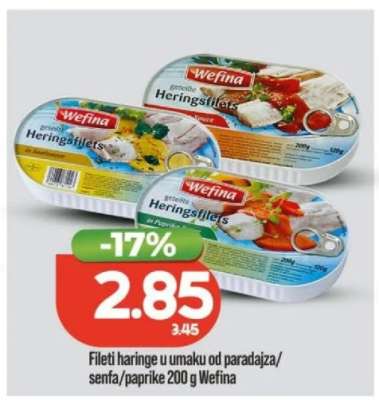 Fileti haringe u umaku od paradajza/senfa/paprike