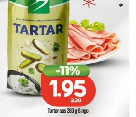 Tartar sos 280 g Bingo