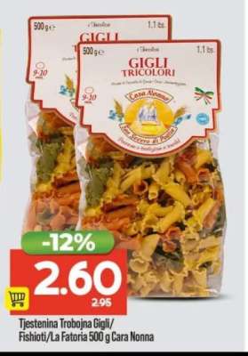 Tjestenina Trobojna Gigli/Fishioti/La Fatoria