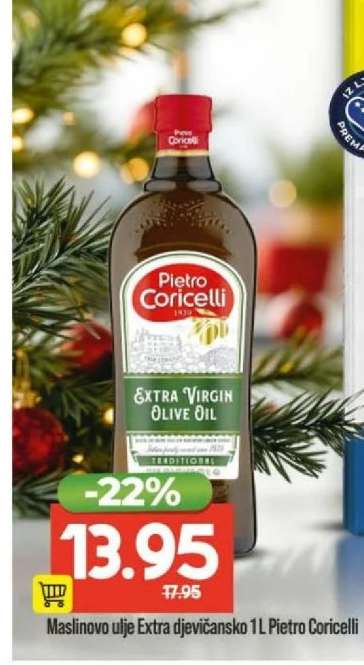 Maslinovo ulje Extra djevičansko 1L Pietro Coricelli