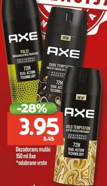 Axe dezodorans muški