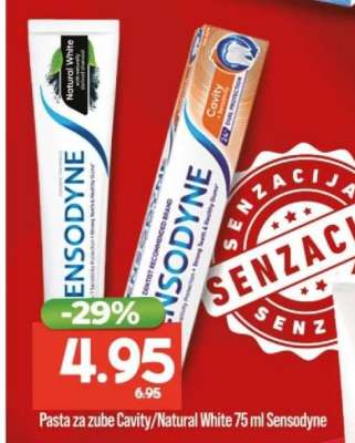 Pasta za zube Cavity/Natural White 75 ml Sensodyne