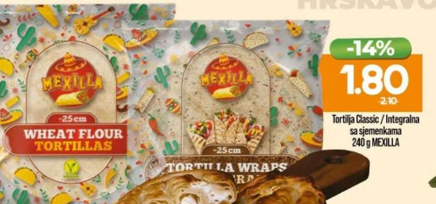 Tortilja Classic / Integralna sa sjemenkama