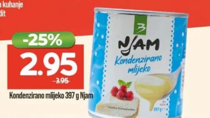 Kondenzirano mlijeko 397 g Njam