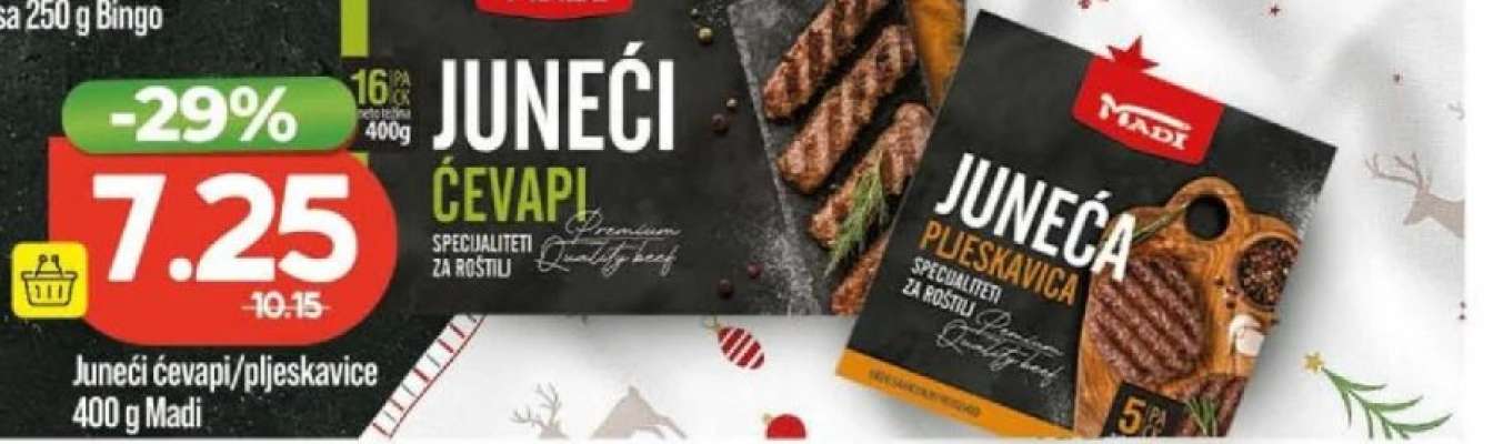 Juneći ćevapi/pleskavice