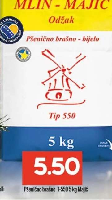 Pšenično brašno T-550 5 kg Majić