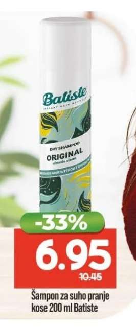 Šampon za suho pranje kose 200 ml Batiste
