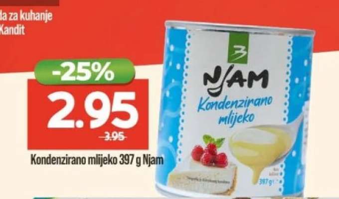 Kondenzirano mlijeko 397 g Njam