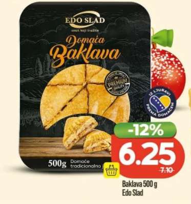 Baklava 500 g Edo Slad