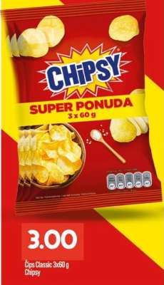 Čips Classic 3x60 g