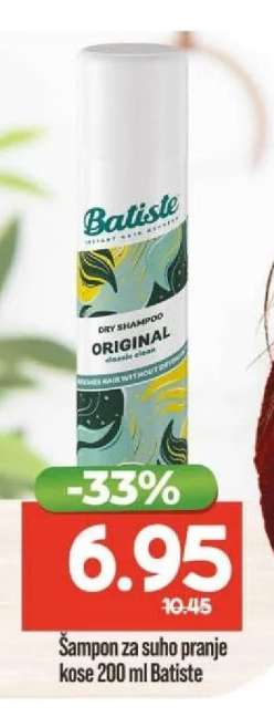 Šampon za suho pranje kose 200 ml Batiste