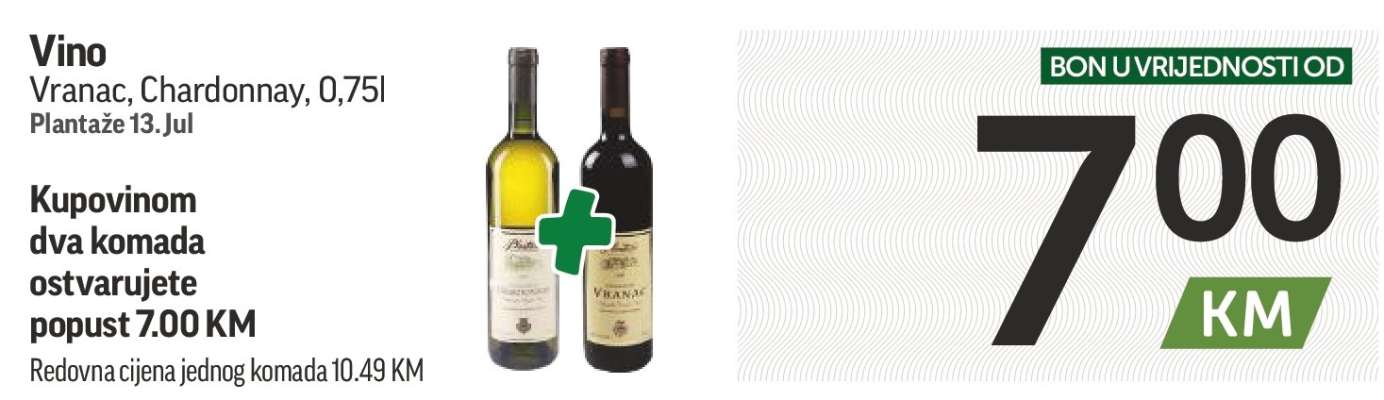 Vino Vranac, Chardonnay, 0,75l