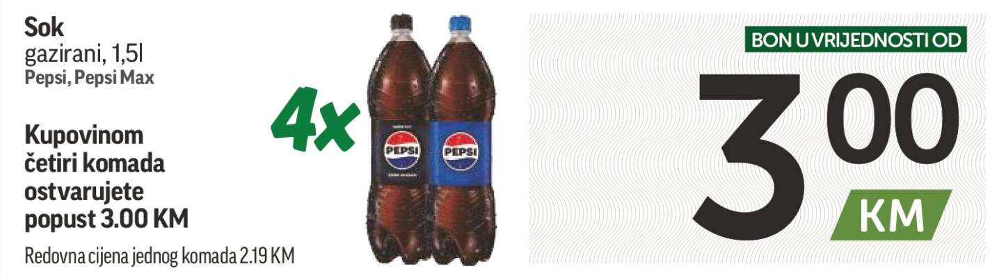 Sok gazirani, 1.5l Pepsi, Pepsi Max
