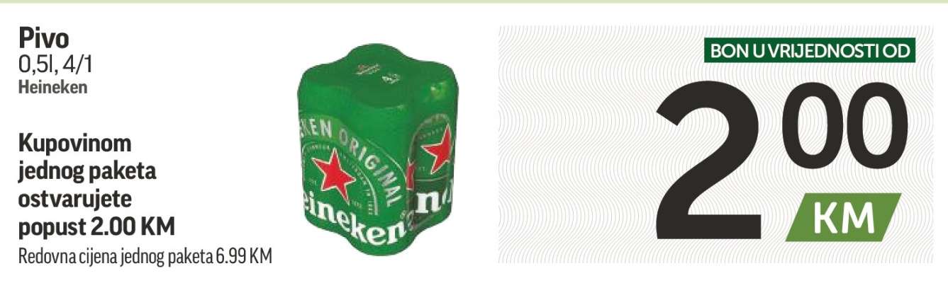 Pivo 0,5l, 4/1 Heineken